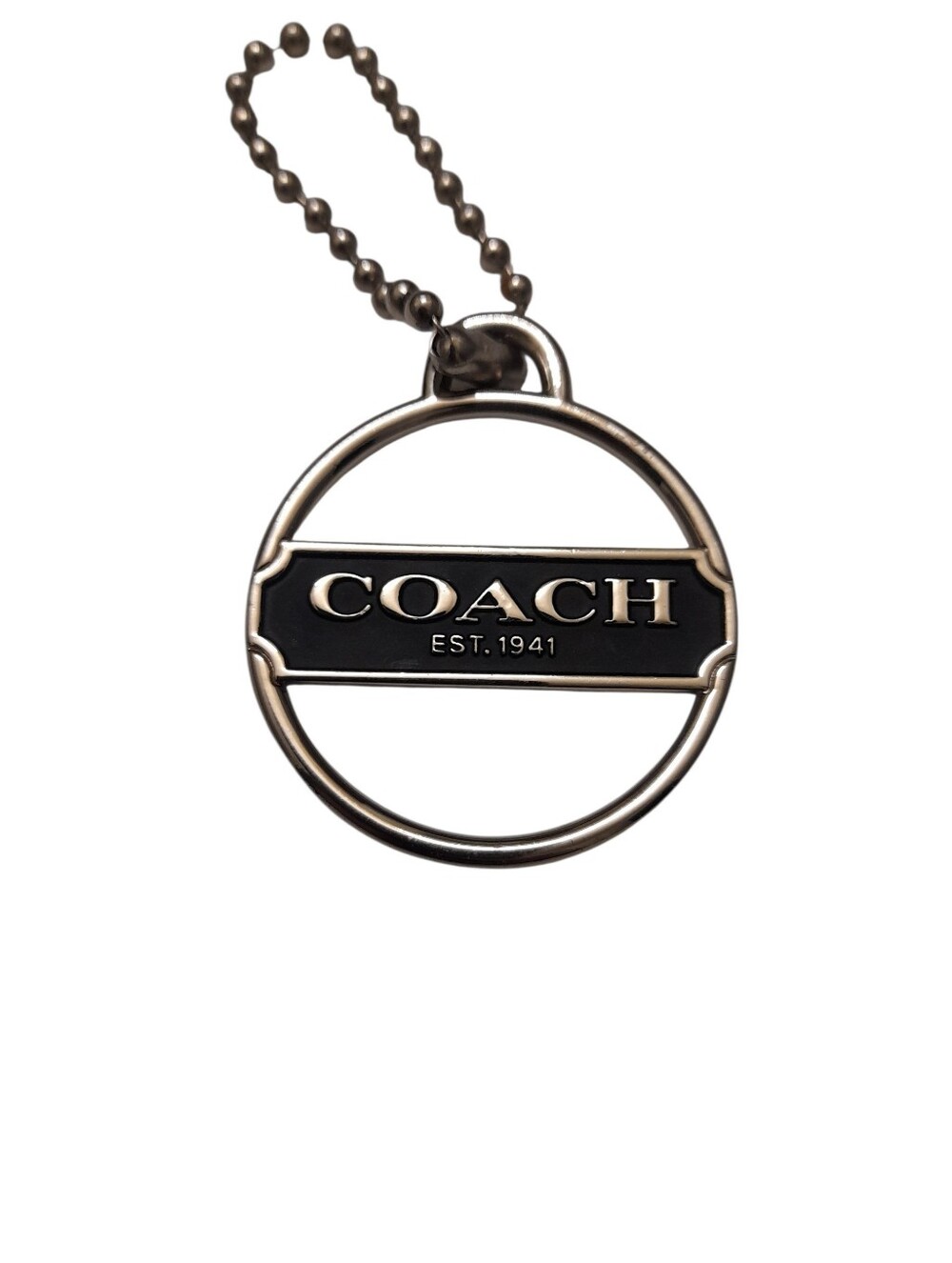 COACH Circle Logo Pendant Bag Charm Y2K